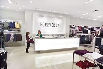 new mall retail store construction - Forever 21